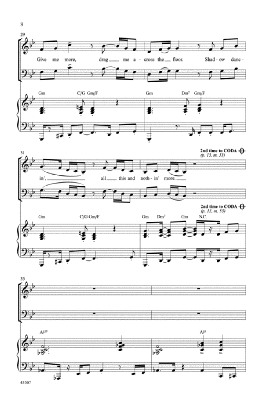 Shadow Dancing Choir scores gallery preview page 6