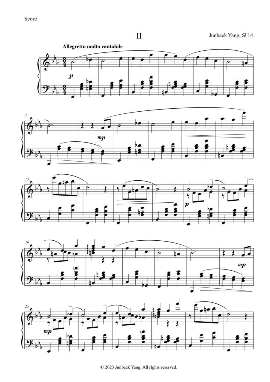 Romance No.2, SU.4 Piano Solo scores gallery preview page 1