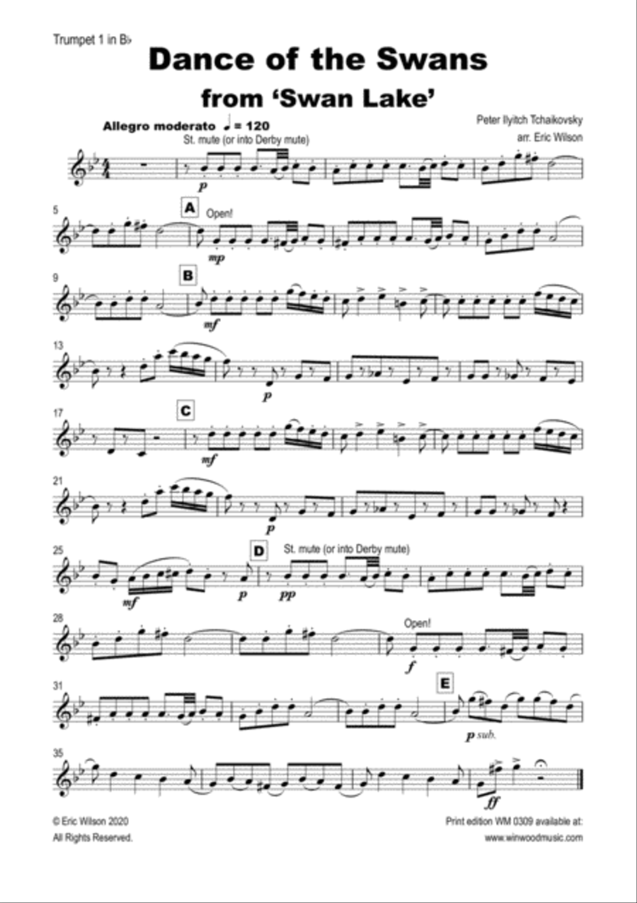 Dance of the Swans Brass Ensemble scores gallery preview page 5