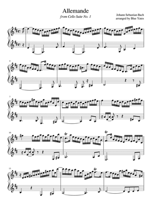 Allemande from Cello Suite No. 1 (Johann Sebastian Bach)