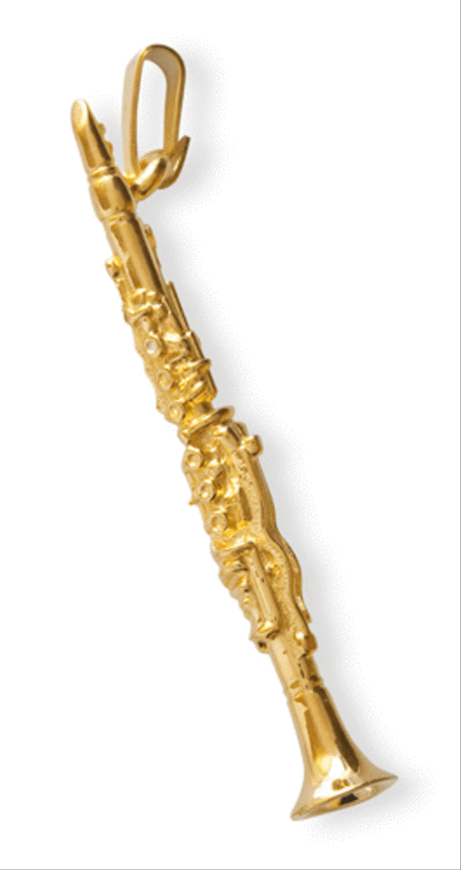 Gold-plated pendant : clarinet Clarinet scores gallery preview page 1
