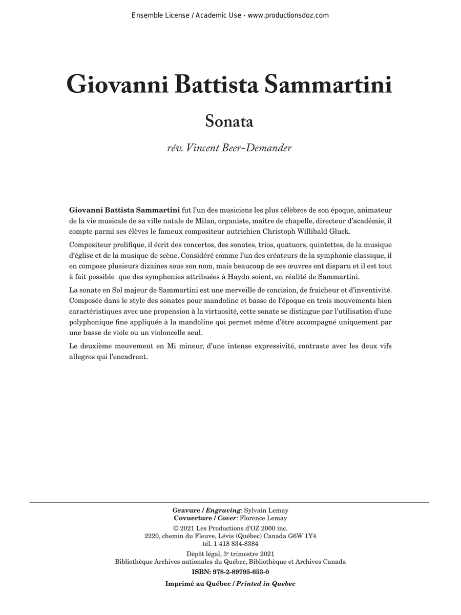Sonata Double Bass scores gallery preview page 1