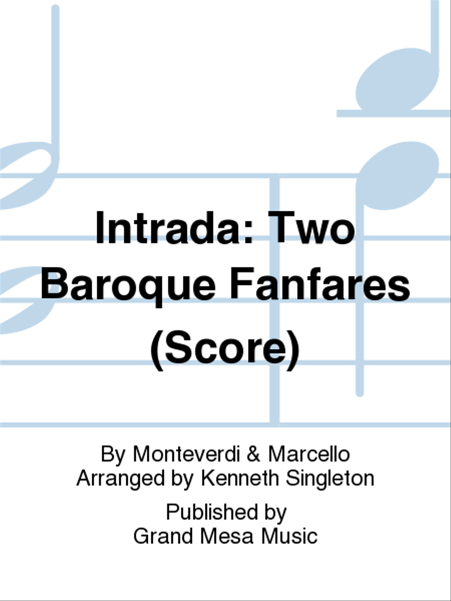 Intrada: Two Baroque Fanfares Concert Band scores gallery preview page 1