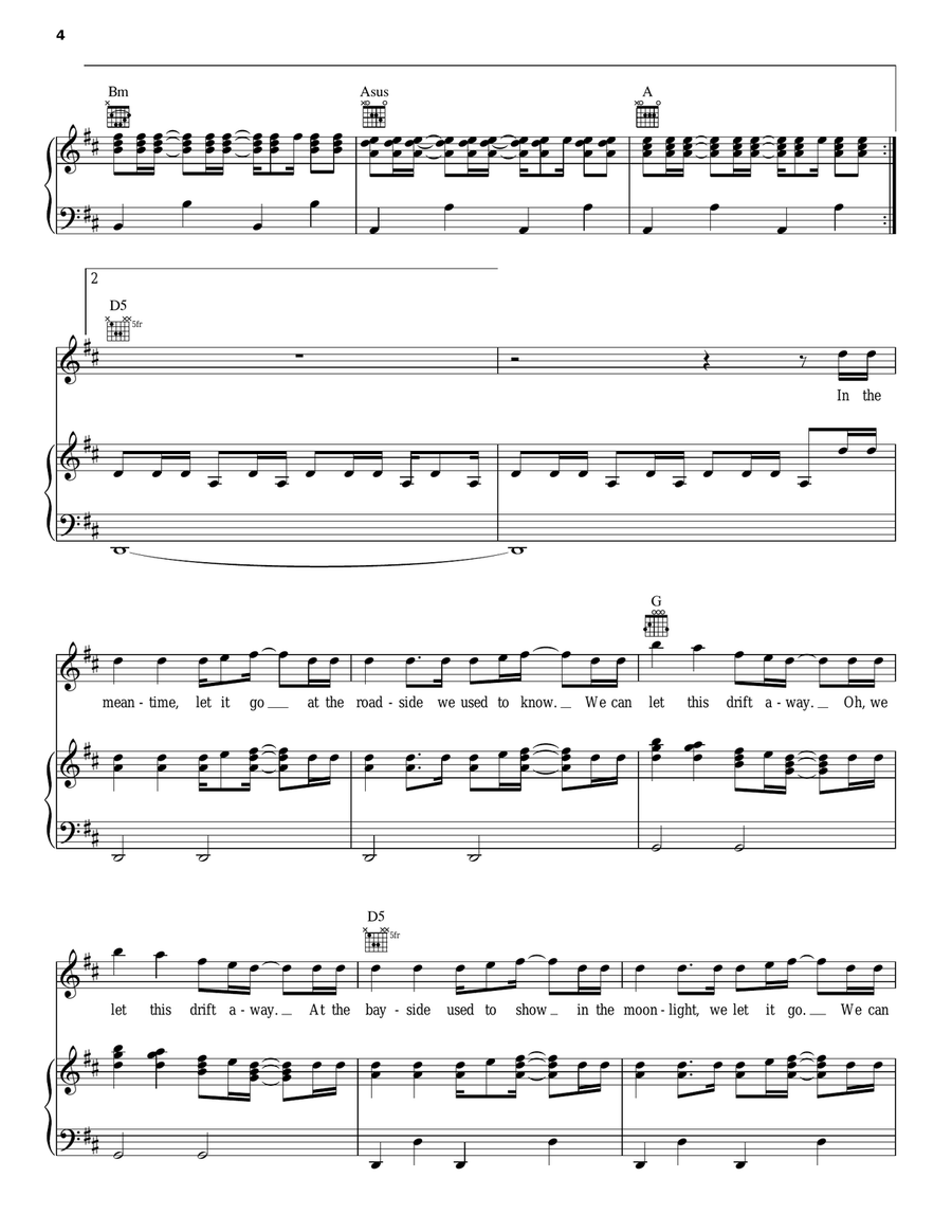 Shots Piano, Vocal, Guitar scores gallery preview page 4