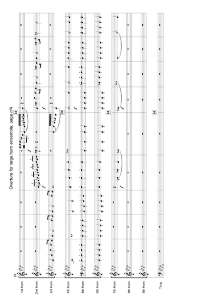 Overture for large horn ensemble and timpani image number null