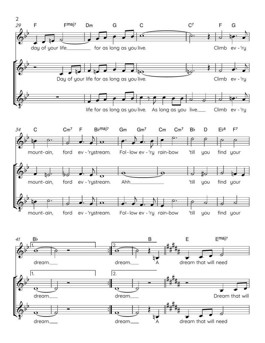Climb Ev'ry Mountain Climb Ev'ry Mountain 3-Part scores gallery preview page 2
