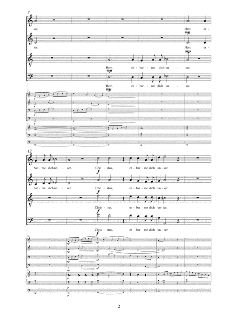 Small solemn mass for choir brass quartet and organ 4-Part scores gallery preview page 2