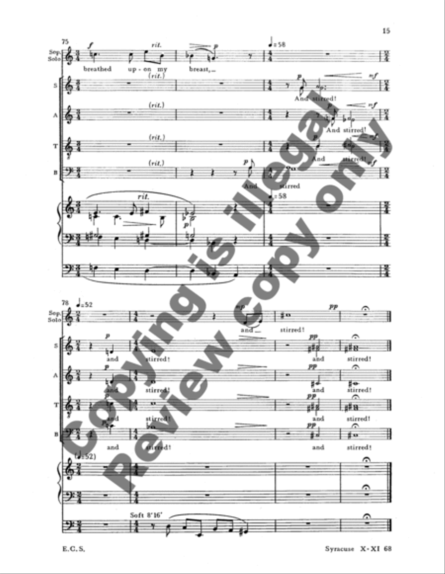 Did you Hear the Angels Sing? 4-Part scores gallery preview page 14
