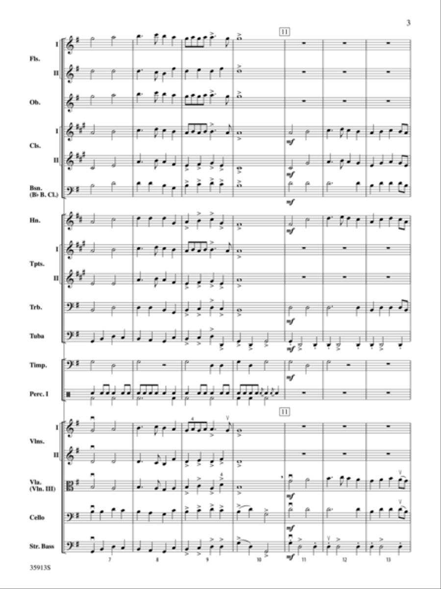 The Prince of Denmark's March Full Orchestra scores gallery preview page 3