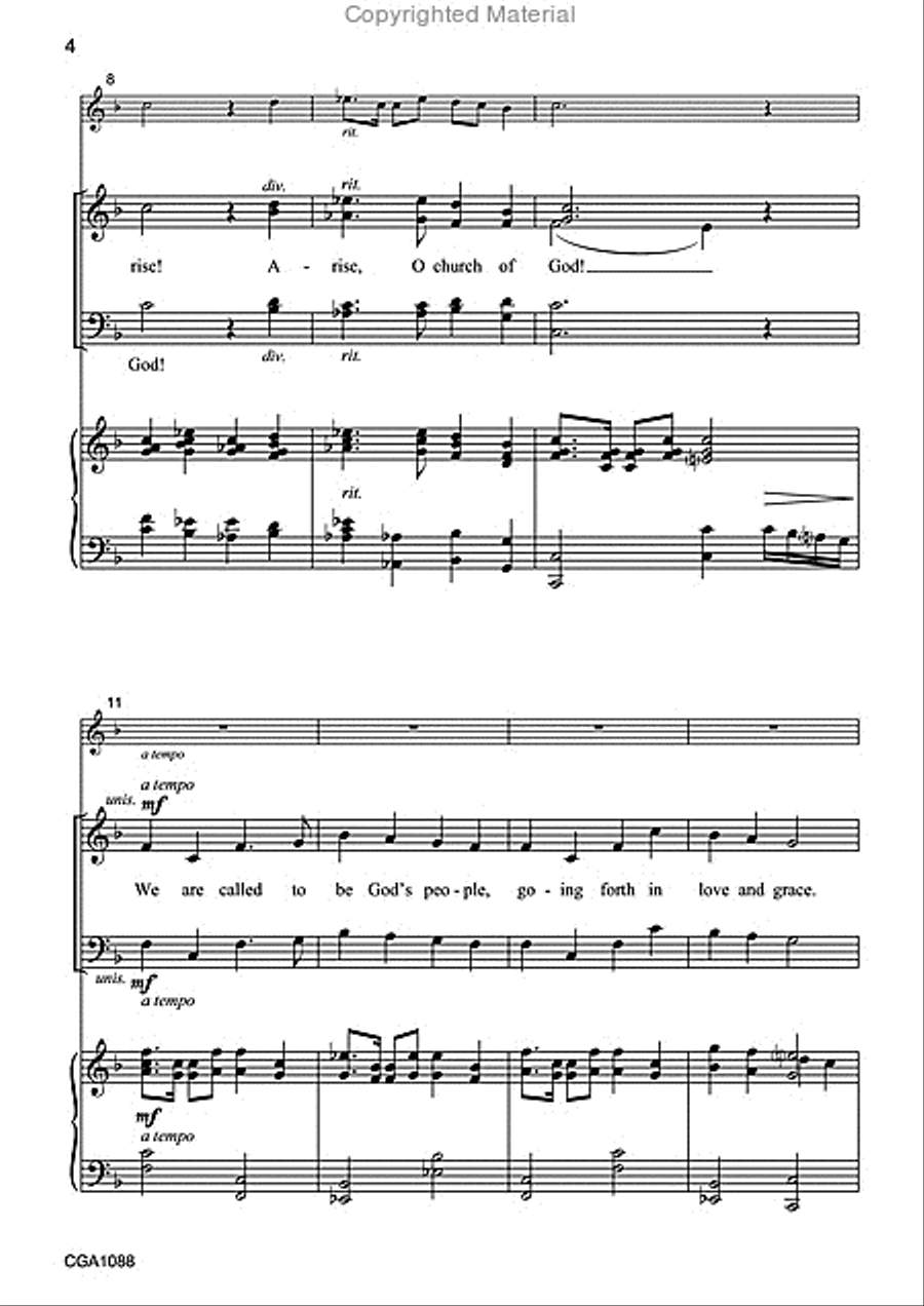 We Are Called 4-Part scores gallery preview page 3