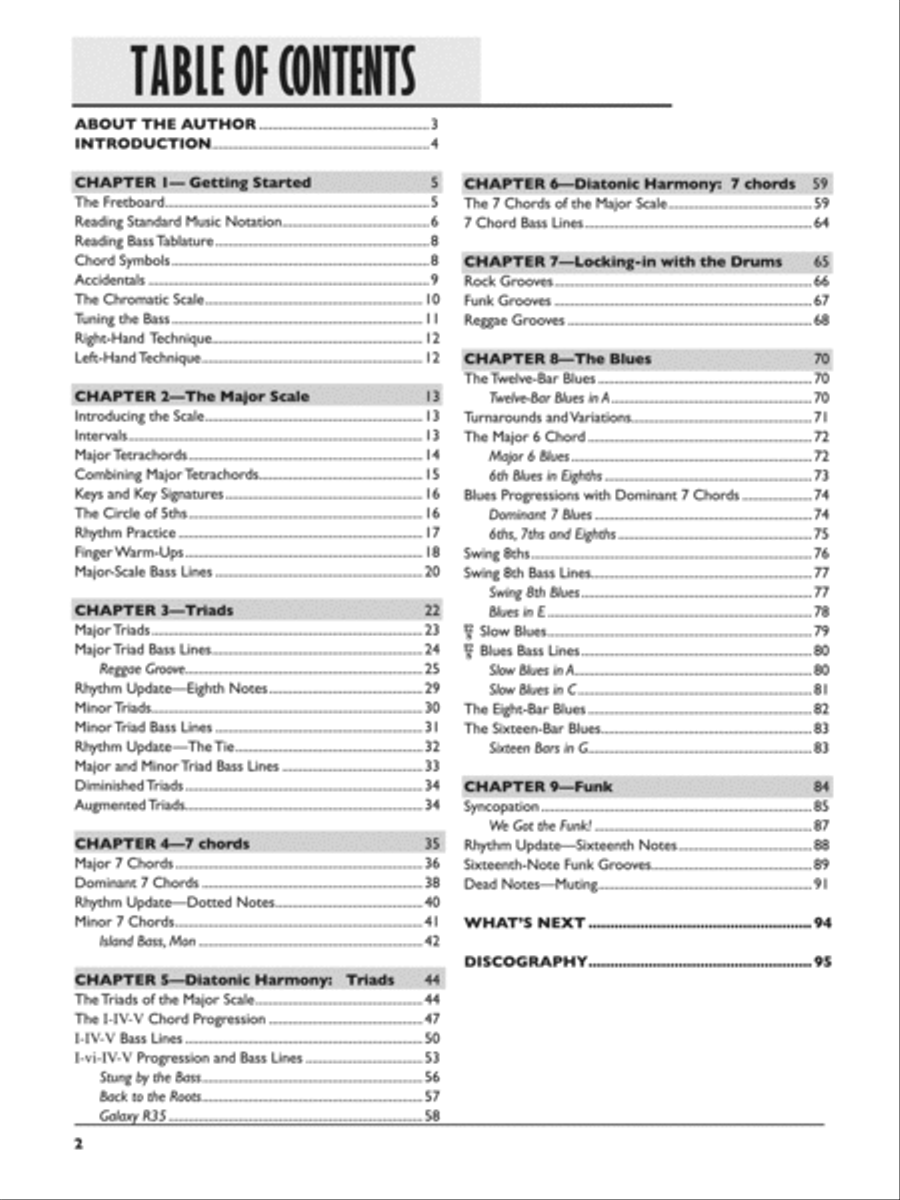 Beginning Electric Bass (Book only) Bass Guitar Tablature scores gallery preview page 5