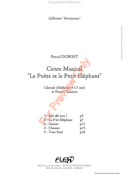 Musical Story Le Poete Et Le Petit Elephant