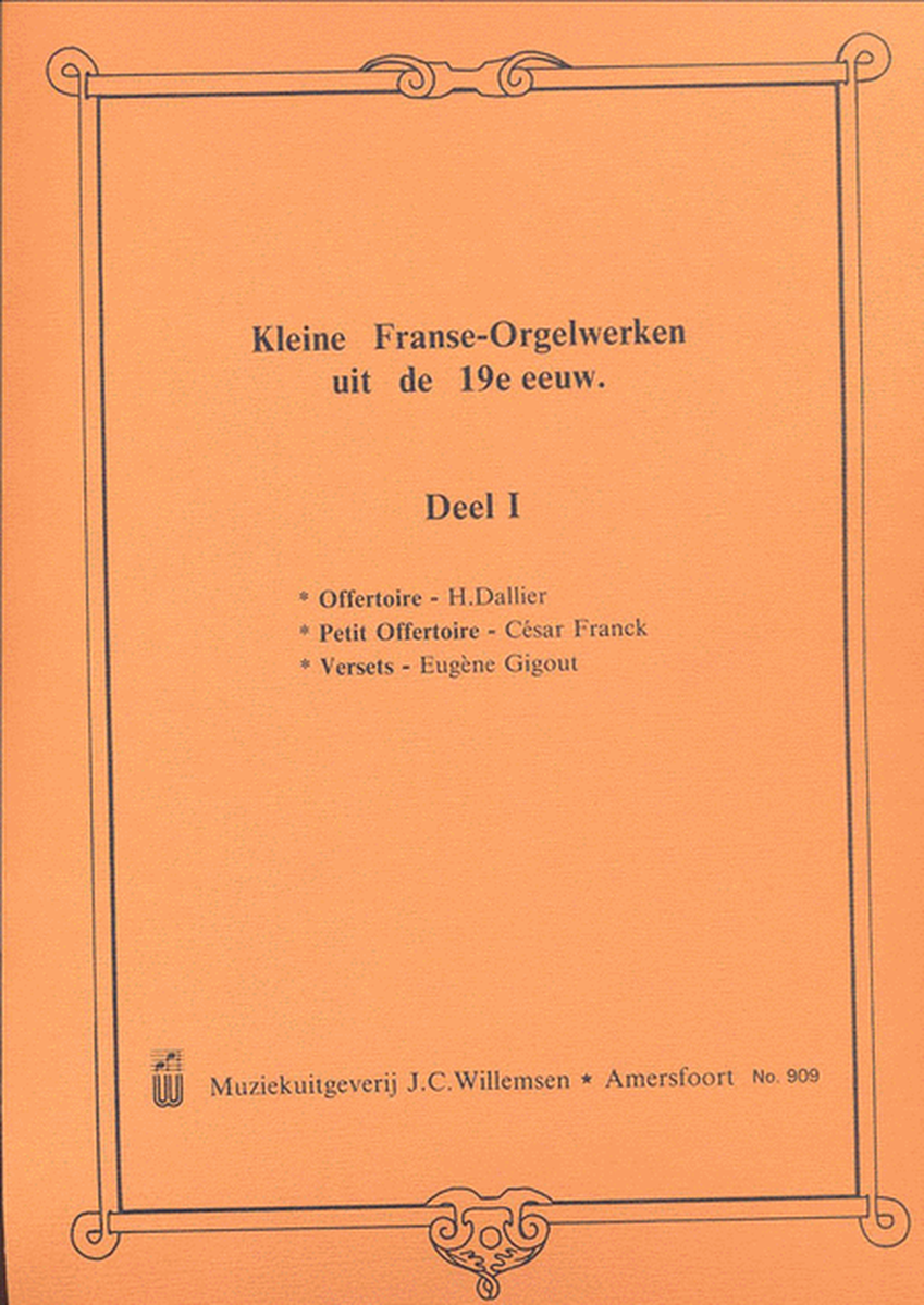 Kleine Franse Orgelwerken uit de 19e Eeuw 1