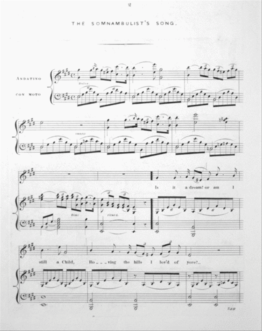The Somnambulist's Song Voice scores gallery preview page 2