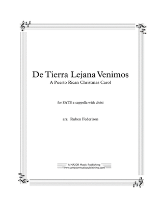Book cover for De Tierra Lejana (Puerto Rican Christmas Carol)