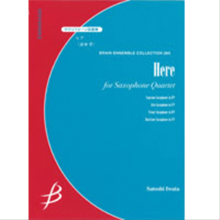 Here - Saxophone Quartet Here - Saxophone Quartet Saxophone Quartet scores gallery preview page 1