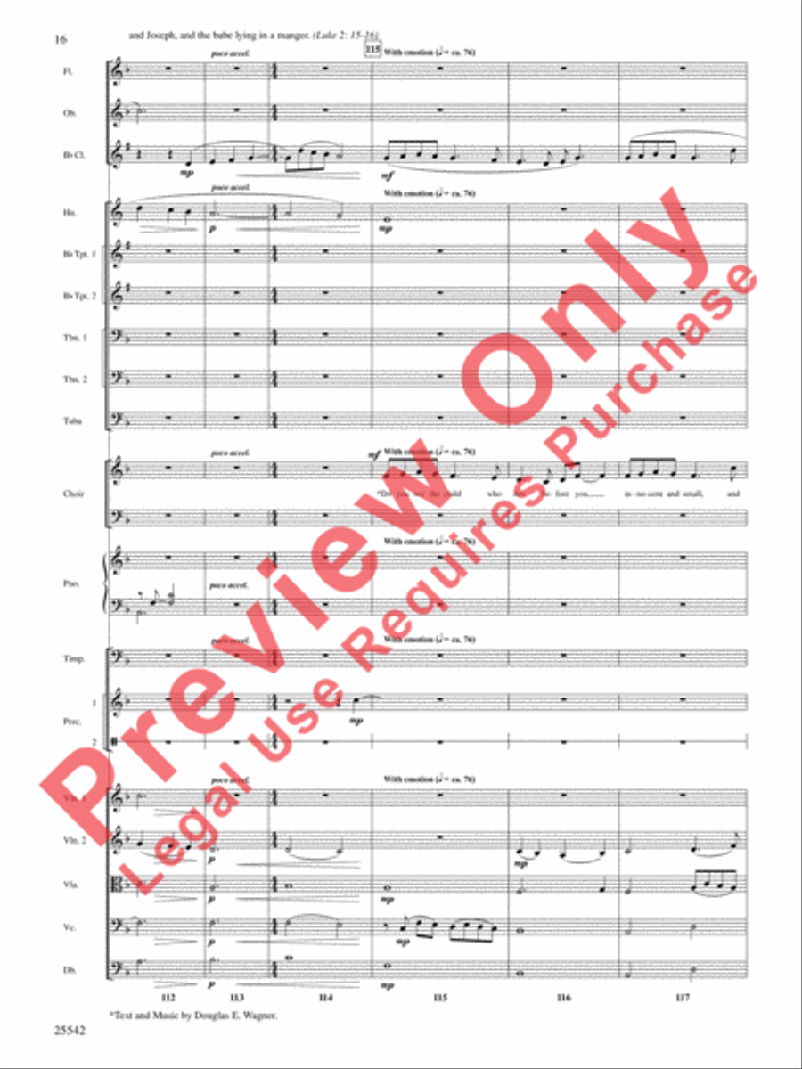 Glory to the Newborn King! Choir scores gallery preview page 17