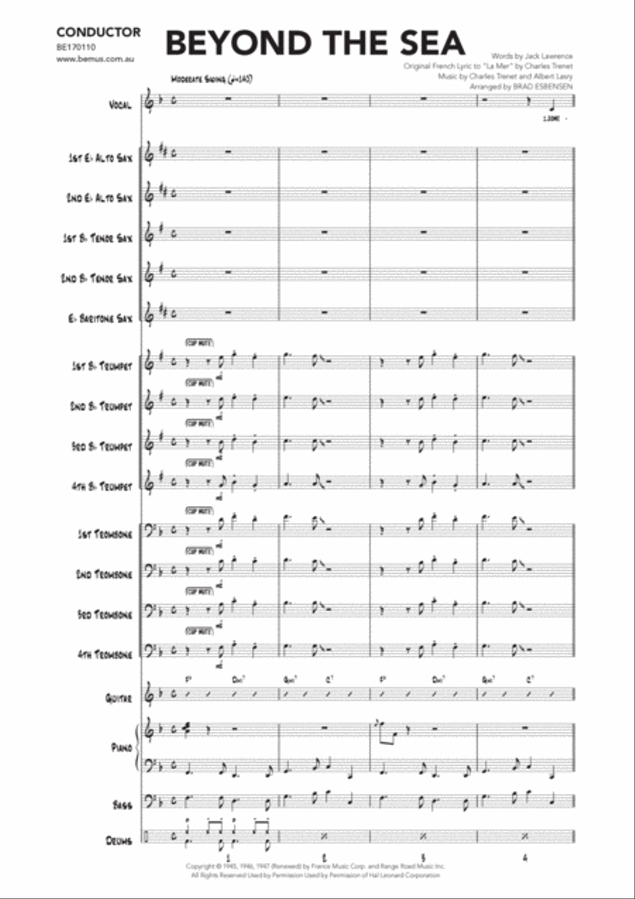 Beyond The Sea Beyond The Sea Jazz Ensemble scores gallery preview page 3