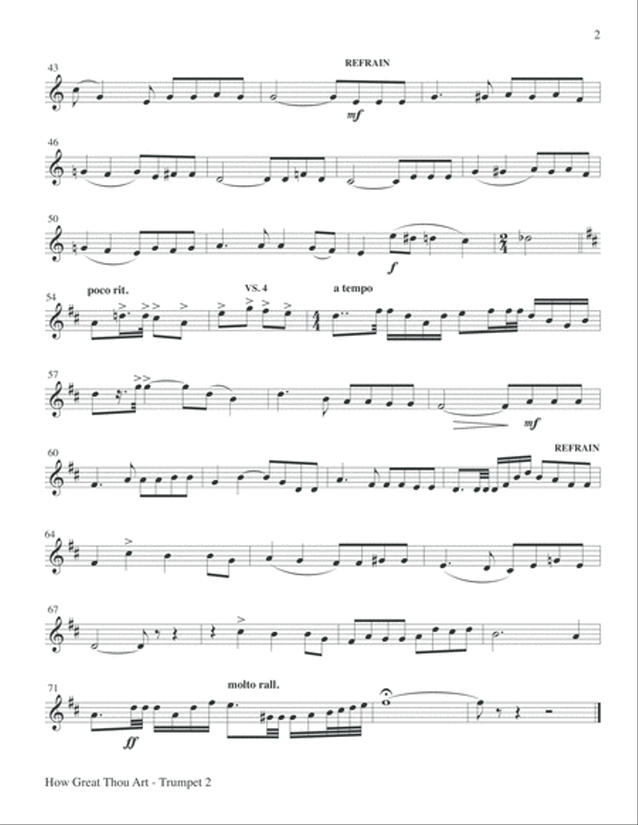 How Great Thou Art Choir scores gallery preview page 15