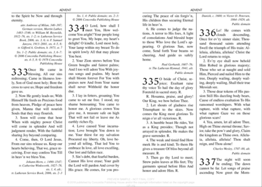 Lutheran Service Book: Psalms and Hymns Pocket Edition Choir scores gallery preview page 12