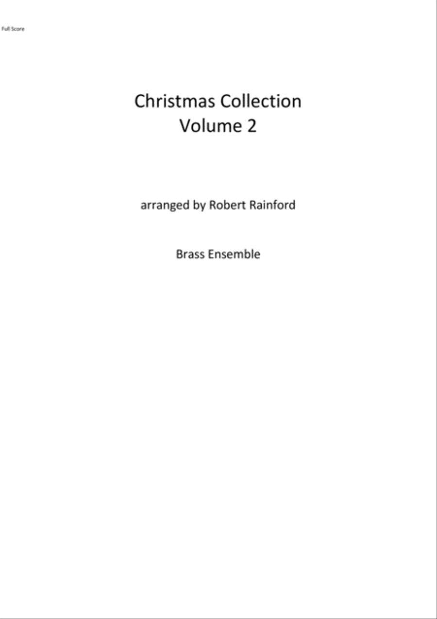 Christmas Collection Volume 2 Brass Ensemble scores gallery preview page 1