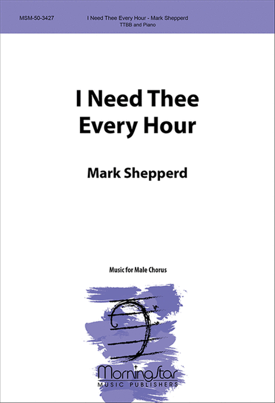 I Need Thee Every Hour TTBB scores gallery preview page 1
