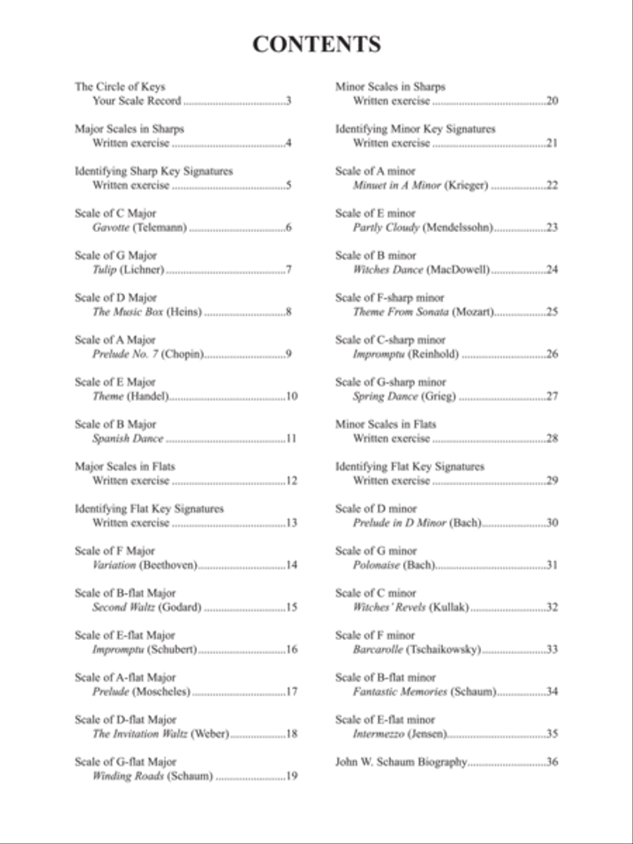 Scales and Pieces in All Keys, Book 2 Piano Method scores gallery preview page 2
