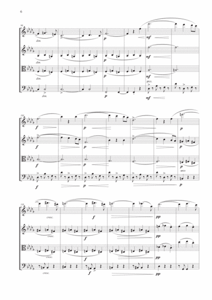 Waltz from Serenade Op. 22 for String Quartet image number null