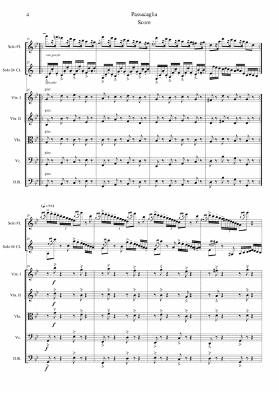 Passacaglia Passacaglia Clarinet Solo scores gallery preview page 4