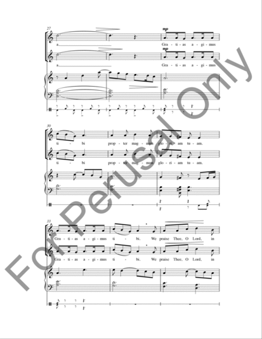 Laudamus Te (Choral Score) SA scores gallery preview page 5