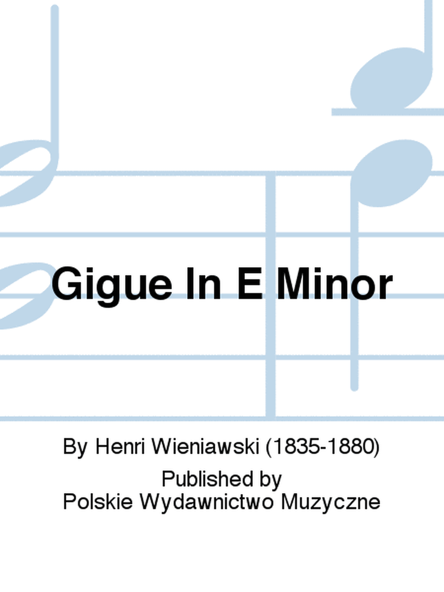 Gigue In E Minor