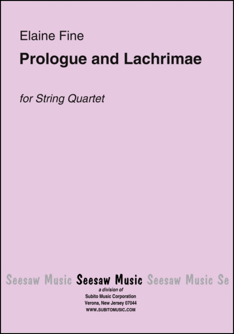 Prologue and Lachrimae