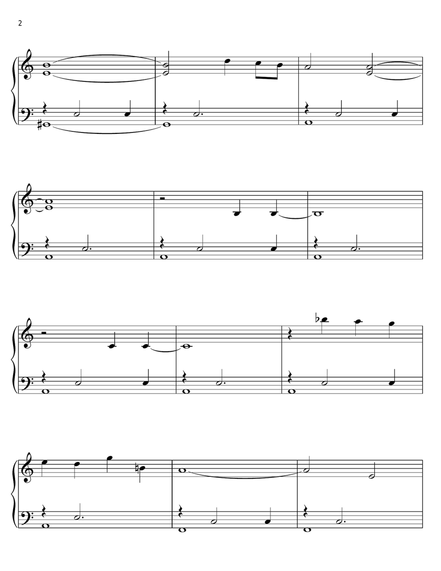 The Lion Fell In Love With The Lamb Easy Piano scores gallery preview page 2