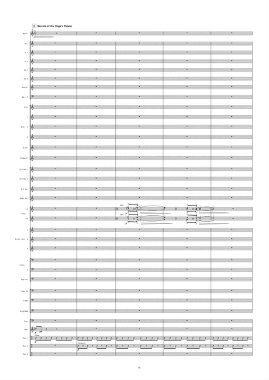 Night In Venice Concert Band scores gallery preview page 11