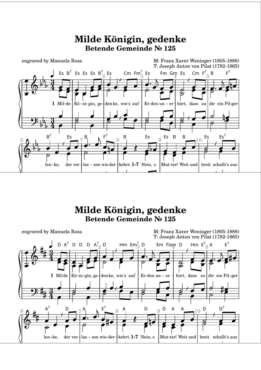Marienlieder: Betende Gemeinde Collection 125, 133, 137 (Gottesloblieder) Organ Solo scores gallery preview page 3