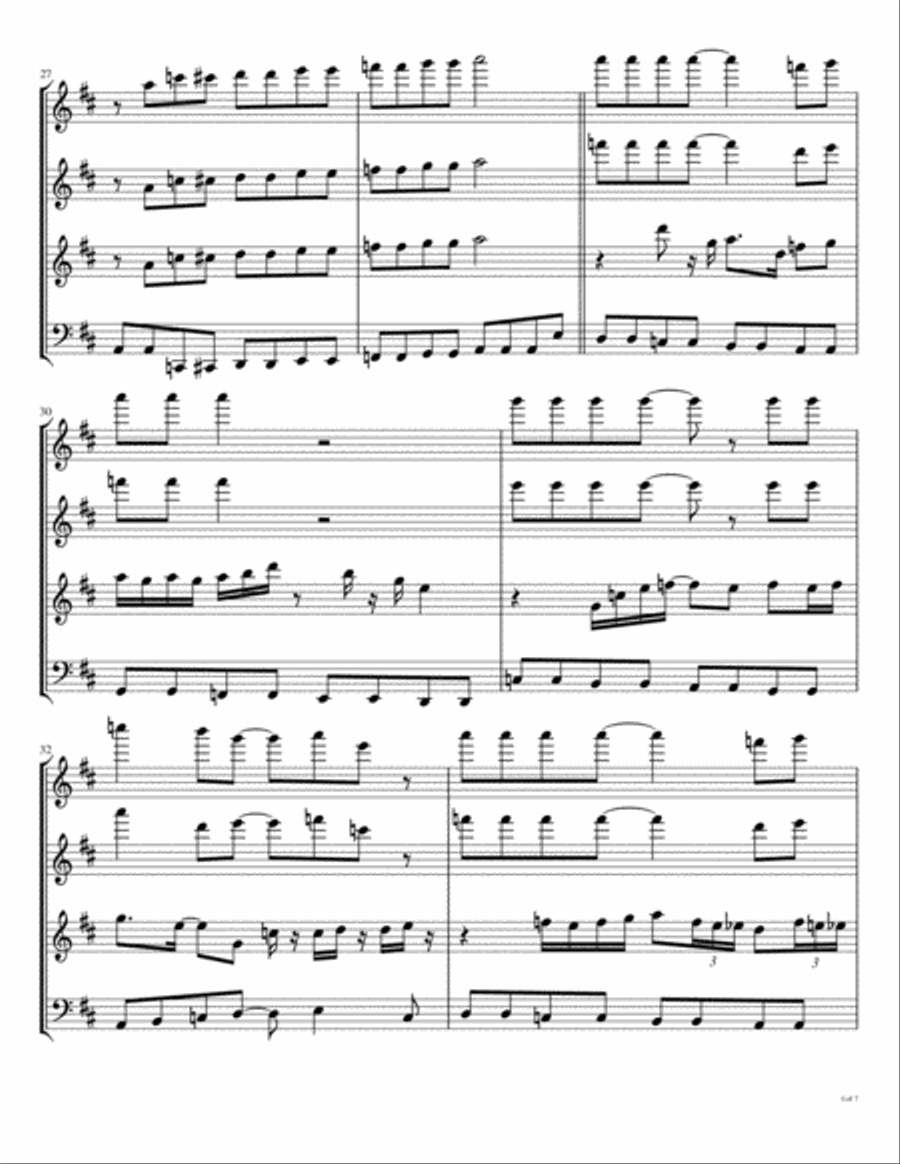 Lady Madonna Woodwind Quartet scores gallery preview page 5