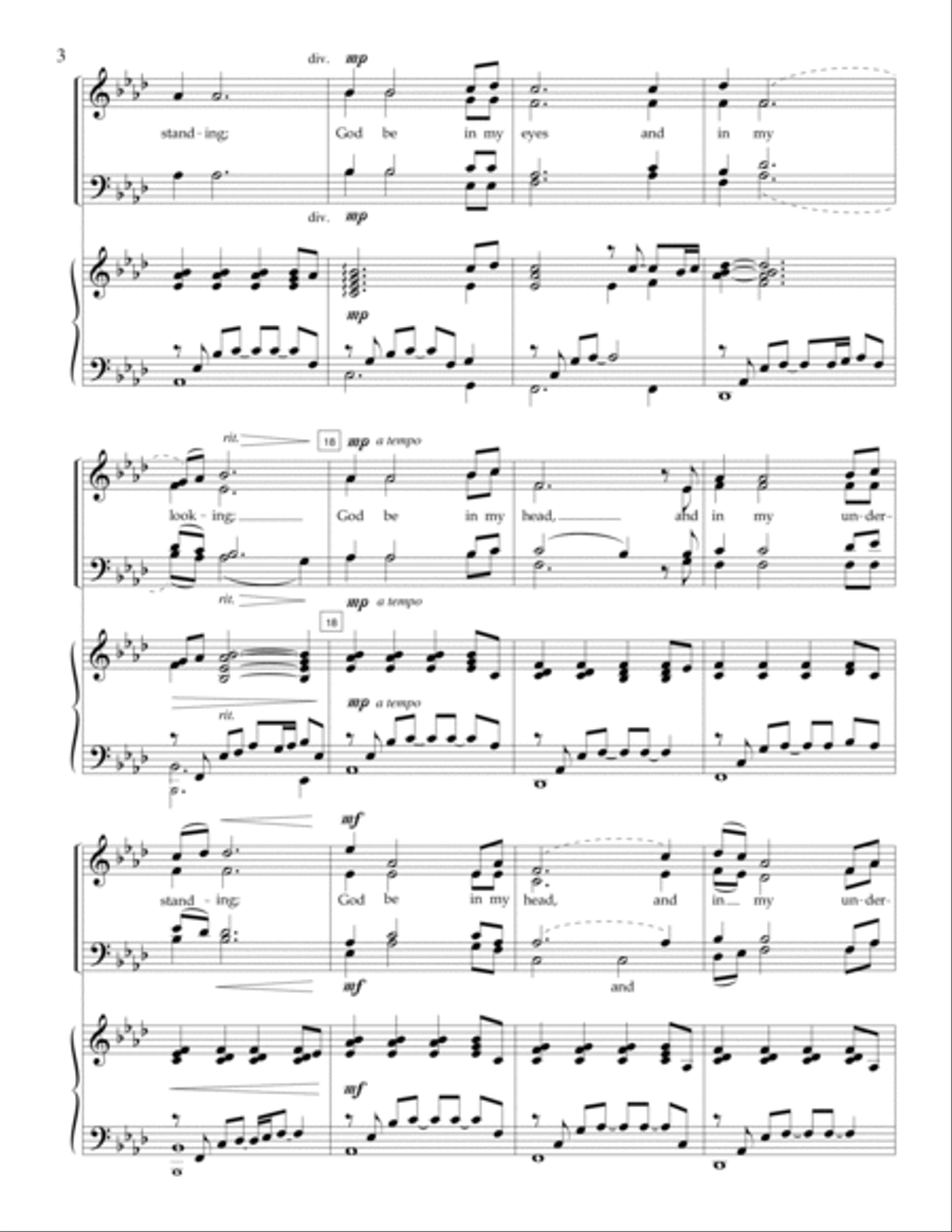 A Celtic Prayer 4-Part scores gallery preview page 4