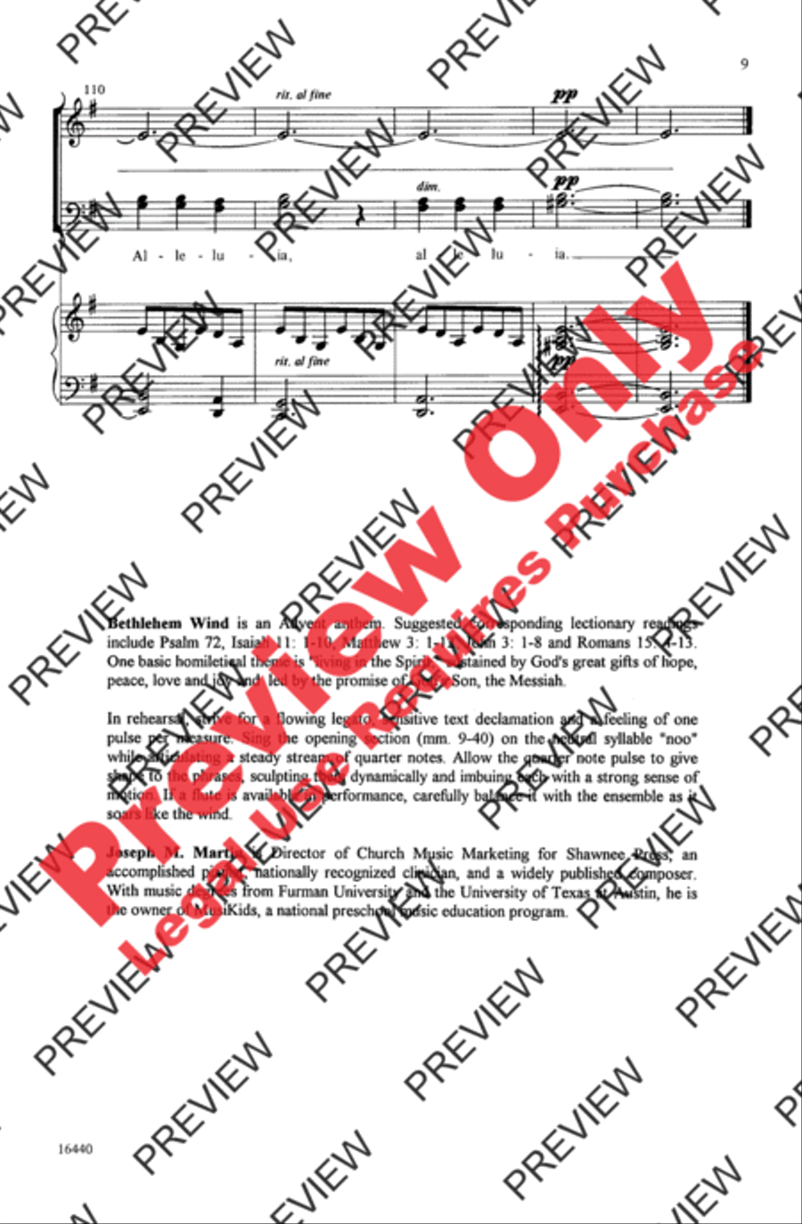 Bethlehem Wind 4-Part scores gallery preview page 9