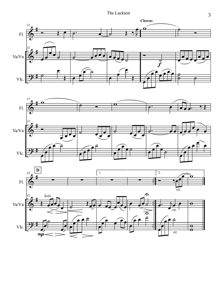 The Luckiest The Luckiest Small Ensemble scores gallery preview page 3