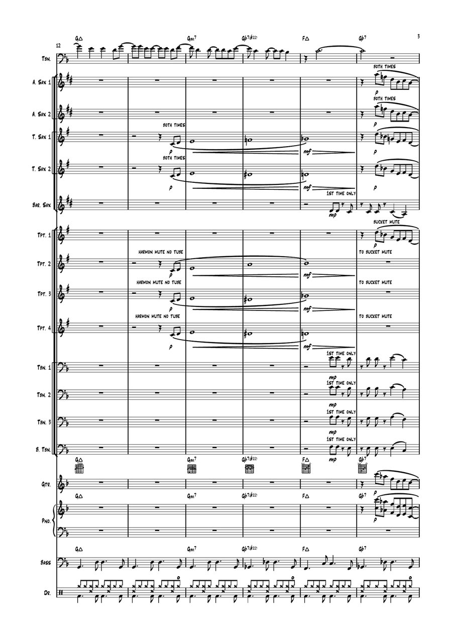 The Girl From Ipanema (Garôta De Ipanema) Jazz Ensemble scores gallery preview page 3