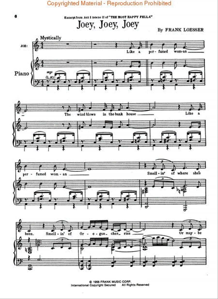 The Most Happy Fella Piano, Vocal, Guitar scores gallery preview page 3
