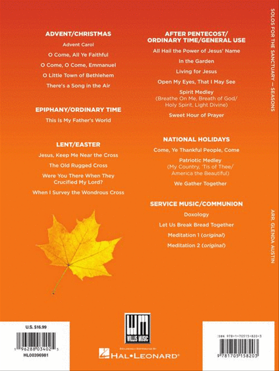 Solos for the Sanctuary - Seasons Piano Solo scores gallery preview page 9