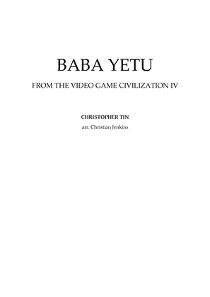 Book cover for Baba Yetu