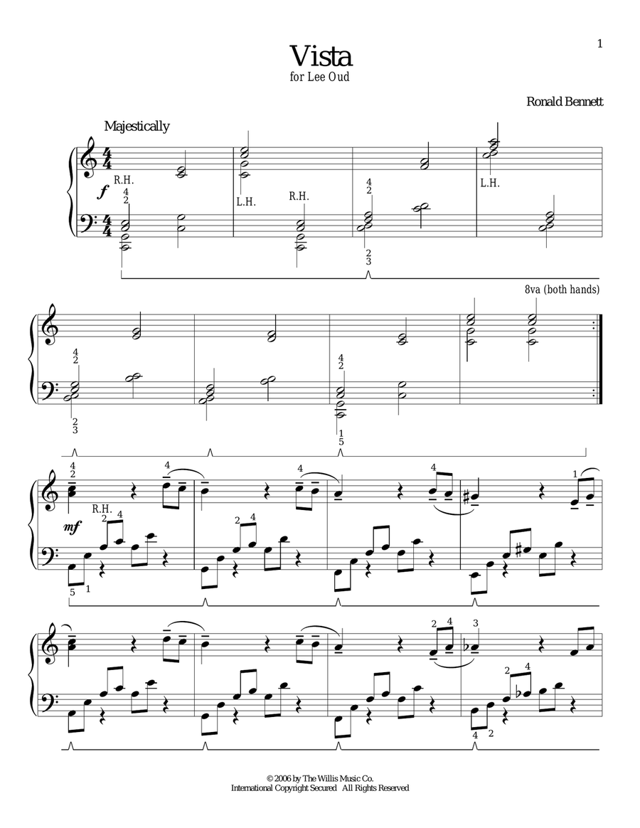 Vista Piano Method scores gallery preview page 1
