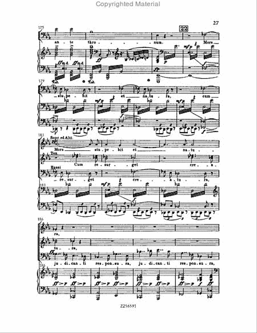 Grande Messe du Morts, H 75 Choir scores gallery preview page 27