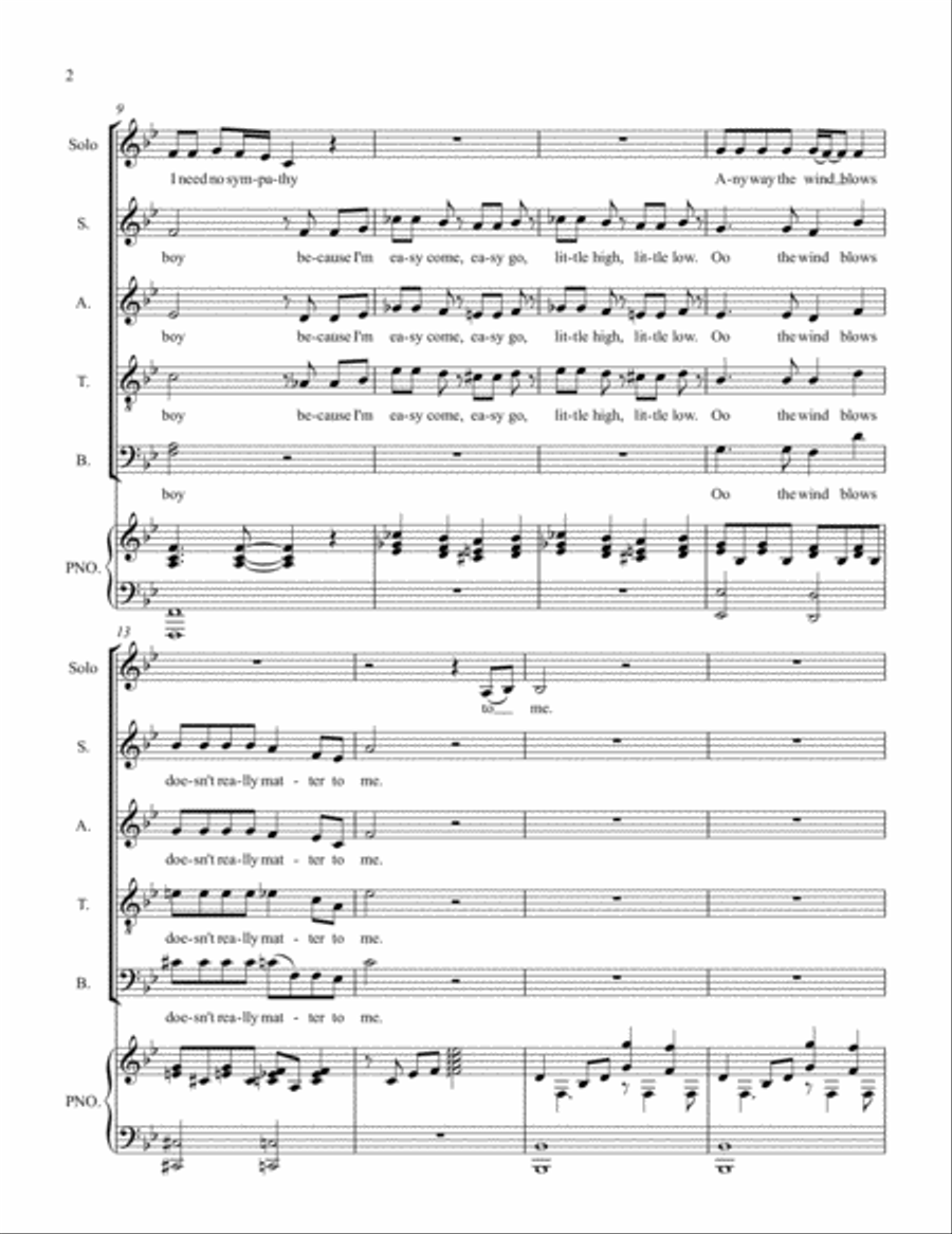 Bohemian Rhapsody 4-Part scores gallery preview page 2