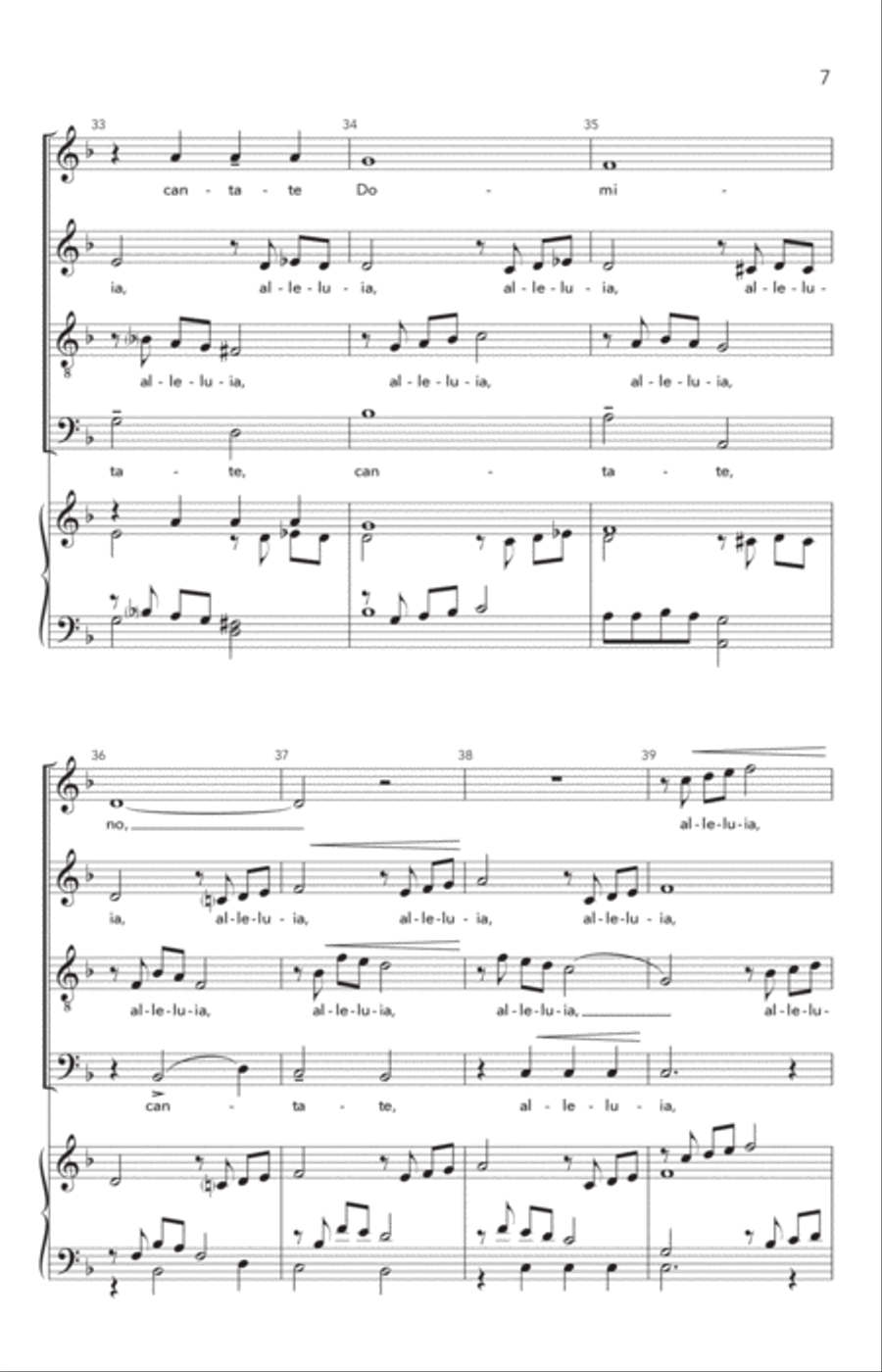 Alleluia, Cantate Domino Alleluia, Cantate Domino Divisi scores gallery preview page 6