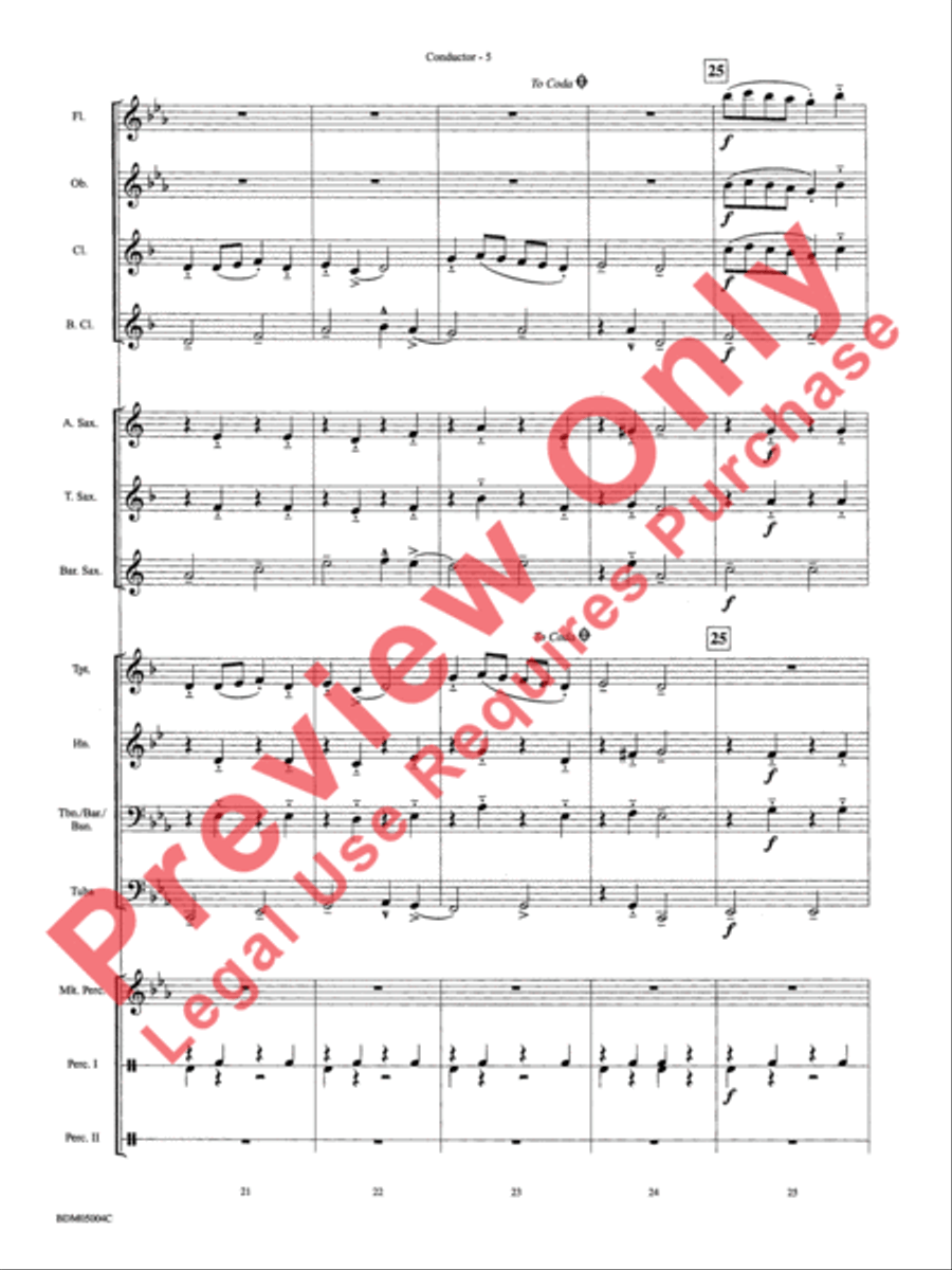Russian Folk Dance Concert Band scores gallery preview page 7