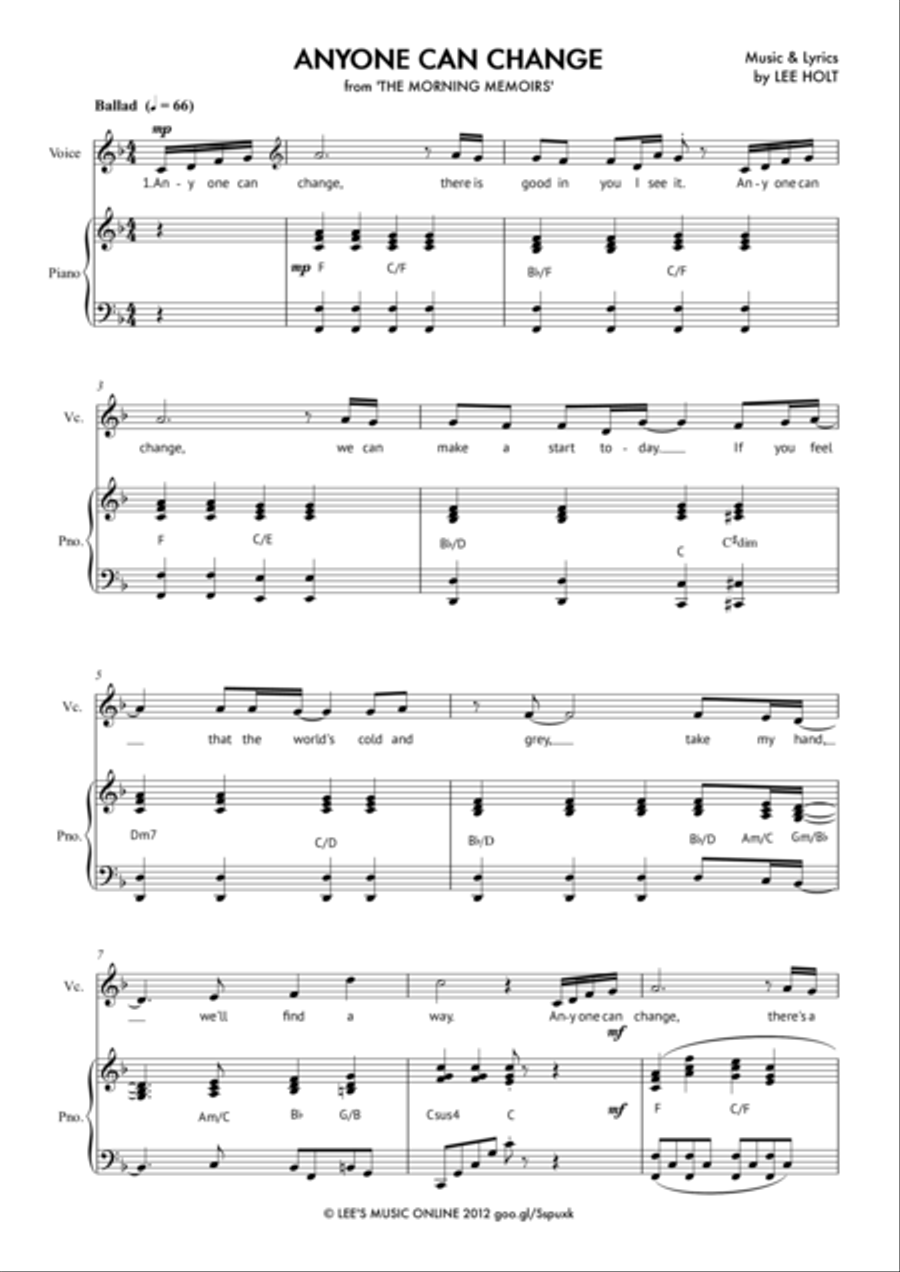 Anyone Can Change Voice scores gallery preview page 1