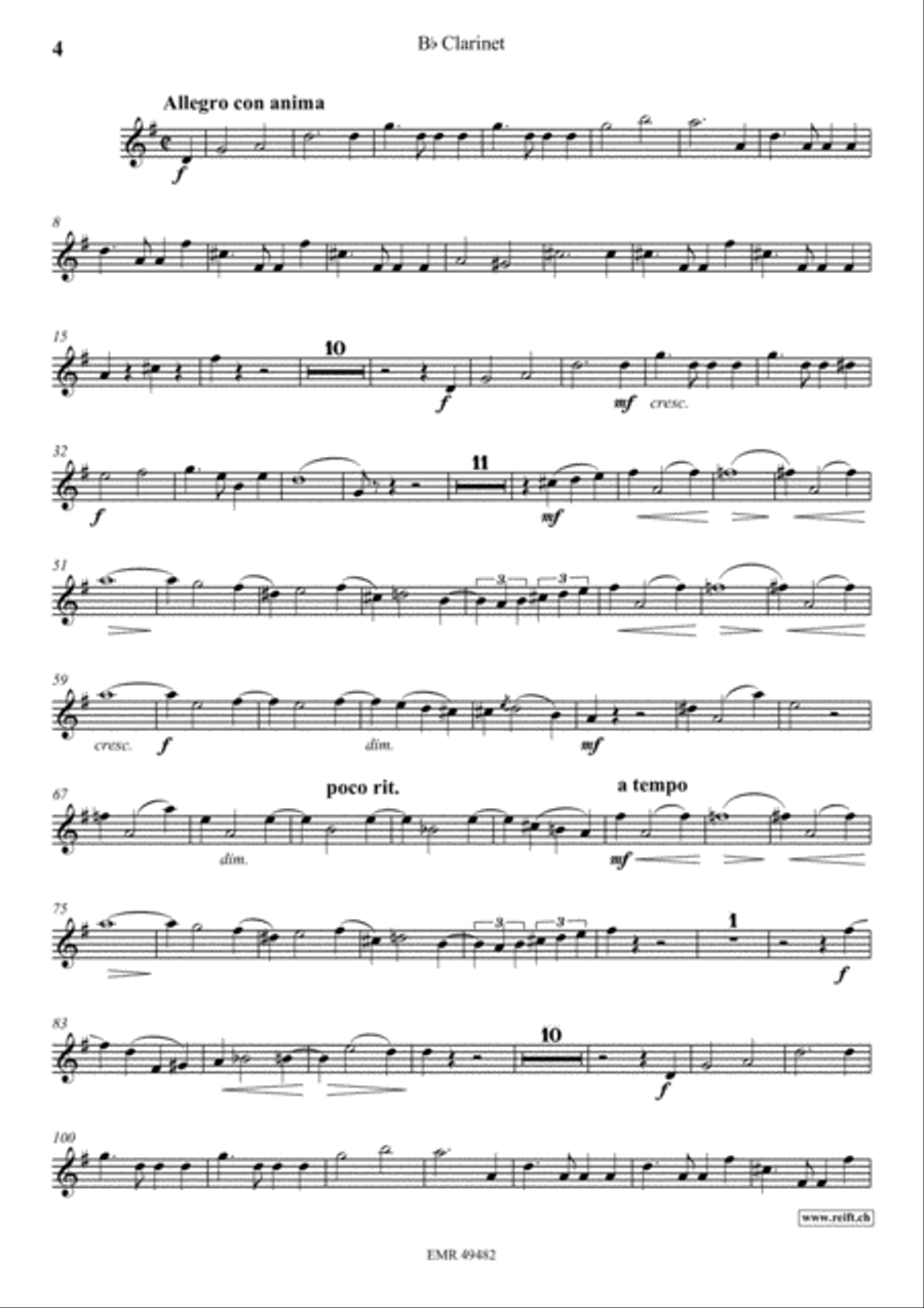 Sonate Clarinet Solo scores gallery preview page 5